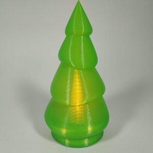Árbol de Navidad con vela led verde