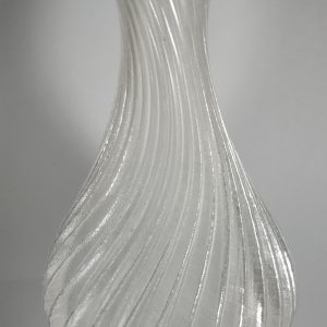 Jarrón espiral Modelo 3 efecto cristal