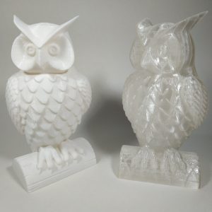 Buho de la suerte blanco