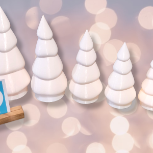 Árboles de Navidad con vela led varios tamaños