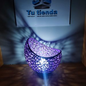 Portavelas estilo Voronoi