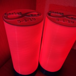 Lampara Led Batería RGB con mando.