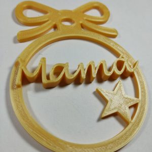 Bola de Navidad personalizada plana Estrella