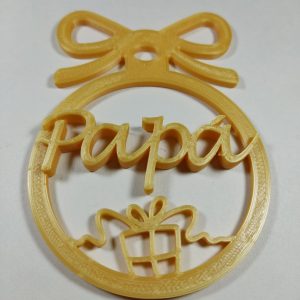 Bola de Navidad personalizada plana Regalo