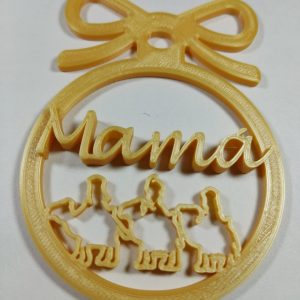 Bola de Navidad personalizada plana Reyes Magos