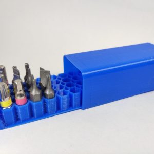 Organizador para puntas de destornilladores.