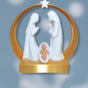 Pesebre Moderno con luz.