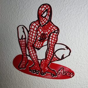 Adorno Spiderman personalizado con nombre