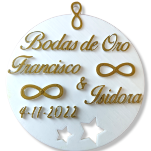 Cartel de agradecimiento o invitación.