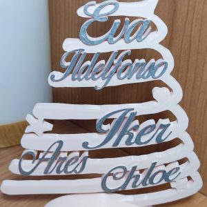 Árbol de Navidad con nombres