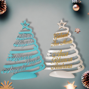 Árbol de Navidad con nombres (grande) 32 cm