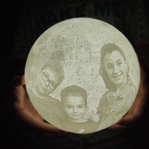 Lámpara Luna litofanía 20cm