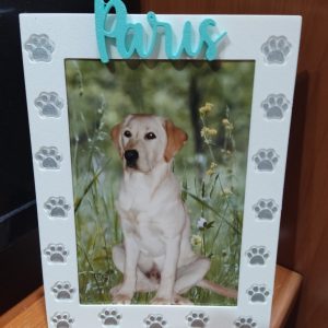 Marco de fotos Mascota con adornos perro.