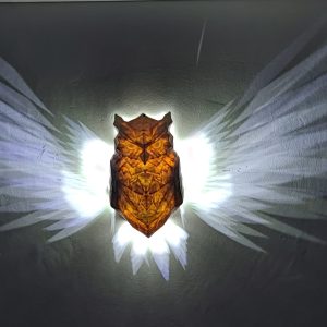 Lámpara de pared de búho nocturno