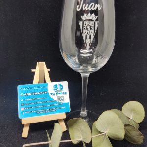 Copa de vino personalizada