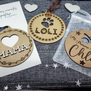 Bola Navideña Madera Chupete