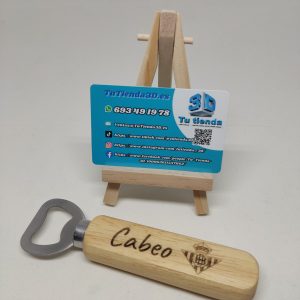 Abridor de botellas Madera Personalizado