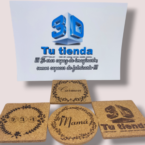 Posavasos corcho personalizado