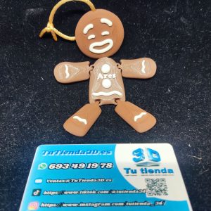 Galleta Jengibre articulada personalizada