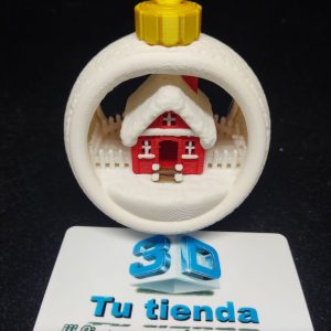 Bola de Navidad Casita multicolor