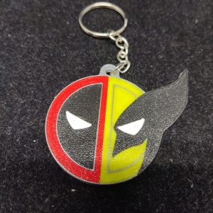 Llavero cabeza Deadpool-Lobezno