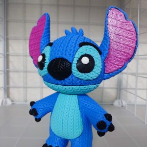Figura de Stitch Efecto Crochet