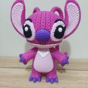 Figura de Angel Efecto Crochet